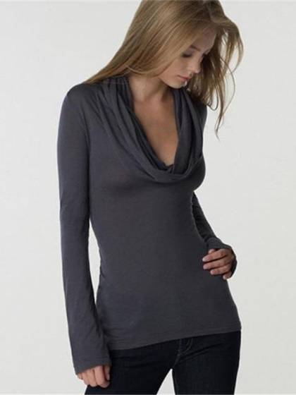 Women's Long Sleeve T Shirt Tops Pullovers