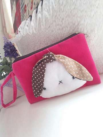 Cute Cartoon Rabbit Cosmetic Makeup Bag Storage Bag Clutch Bag