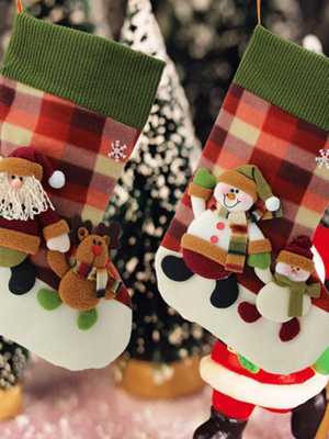 Cute Christmas Decoration Santa Claus Socks Gifts Christmas Tree Decoration Christmas Socks