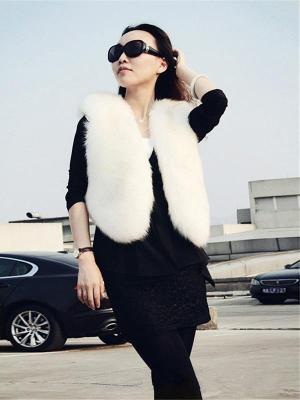 Women's Fall Fashion Furry Faux Fur Body Warmer Vest Waistcoat Gilet Sleeveless