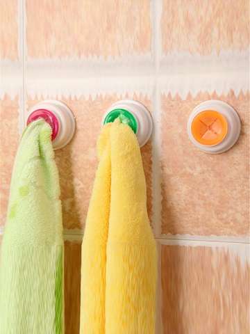 Lazy Towel Hook Multicolor Convenient Adhesive Cloth Clip Creative Removable Dish Towel Hook