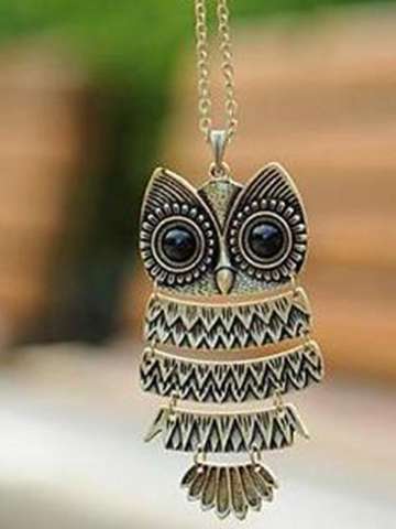 New Fashion Cute Owl Vintage  Pendant Necklace Decoration  Hand Jewelry