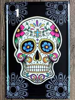 EurAmerican Band Lincoln Park Heavy Metal Skull Retro Sheet Metal Drawing Frameless Decorative Painting