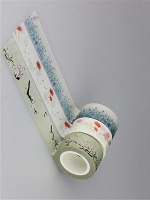 DIY Cute Fabric Paper Tape Sweet Floral Sticker for Decor Scrapbooking Designer Crafts Gift