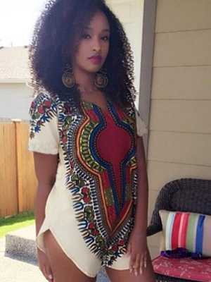 Fashion Womens Print Irregular Hem Casual Dress Round Neck Short Sleeve Loose Plus Size Dress