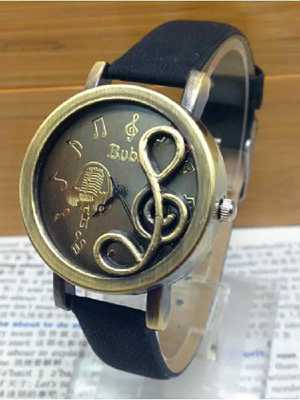 Korean Hollow Note Lady Retro Pu Watch Foreign Trade Sale Watches