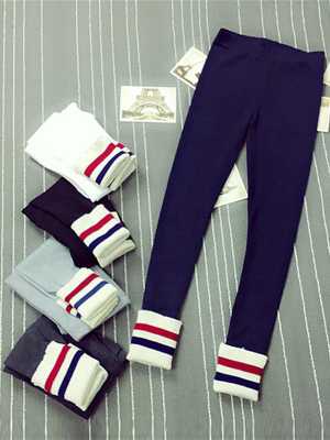 Women's New Fall Fashion Plus Size Rainbow Color Stretchy Cotton Pants Skinny Leggings