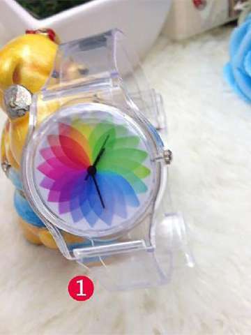 Durable Transparent Plastic PVC Watch Quartz Watches Useful For Unisex