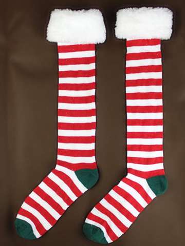 Women's Cute Winter Stockings Striped Pattern Christmas Gift Sock Fashion Winter Wool Cute Socks Warm Socks