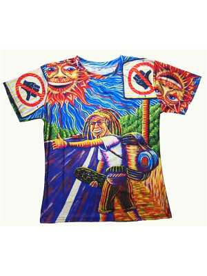 Fashion Print T-shirt Round Neck Short Sleeve Casual Shirts