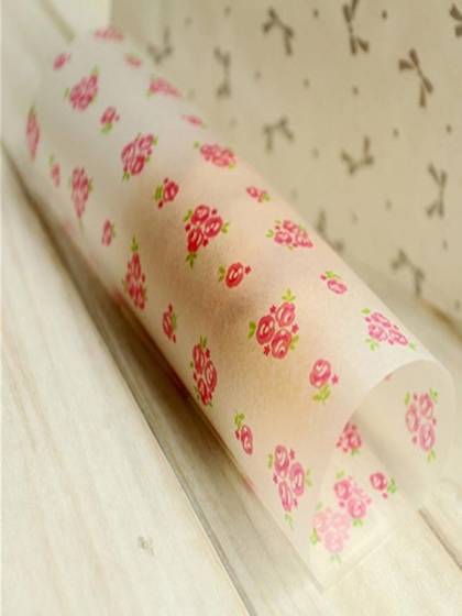 21.8*25cm Food-grade Candy Baking Wrapper Handmade Wrapper Christmas Birthday Wedding Gift 50 Pcs Oil Wax Paper Present Packaging Wrapping Paper
