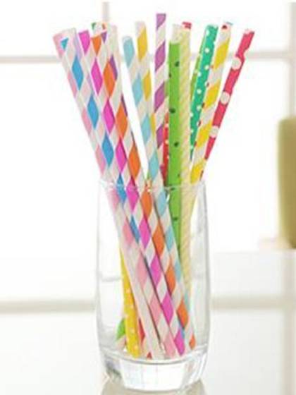 25 pcs/pack Biodegradable Paper Drinking Straws Casamento Wedding Party Decoration Drinking Straws Hot Selling