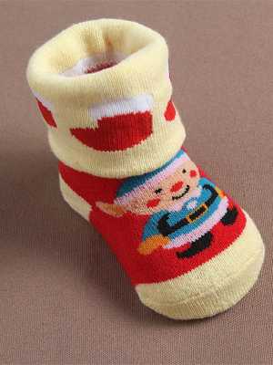 0-2 Years Old Baby Fashion Winter Wool Short Warm Cute Socks Christmas Gift Santa Claus / Snowman / Xmas Tree / Deer / Bell / Bear / Candy Pattern Sock