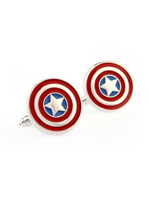 New Fashion Cool Captain America Personality Shirt Cufflinks French Cufflinks