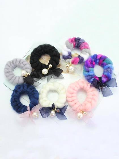Women's Fashion New Wool Cute Hair Ring Headwear Hair Accessories