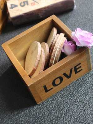 Retro Vintage Square Flowerpots Meaty Plant Woody Containers Wooden Box Flower Pots Storage Box Vintage Garden Decoration