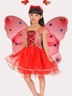 Children Costumes Butterfly Wing Four-piece Suit Dancing Spirit Singer Ancient Costume Girls Clothing Kids Costume