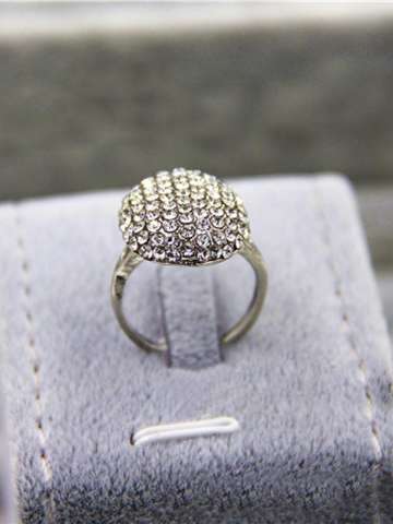 Fashion Women's Full Crystal Rhinestone Ring Jewelry Finger Tips Gifts Engagement Rings