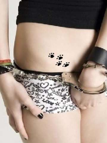 Creative Simple Teddy Bear Hand Waterproof tattoo stickers  decals Temporary Tattoo