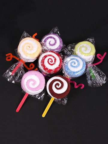 Lollipop Shaped Cake Towel Favor Gifts Wedding Gifts Baby Shower Towel Gifts Birthday Gift