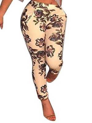 Floral Printed Fitness Training Exercise Running Sport Workout Sweatpants Jeggings Casual Leggings