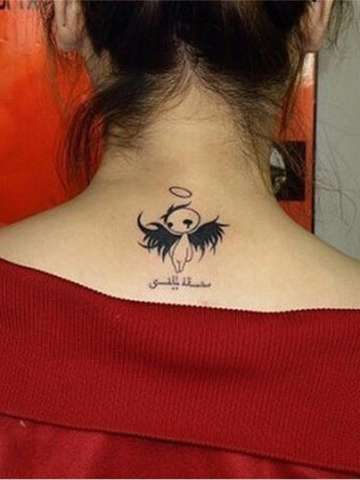 Cute Angels Pattern Waterproof Tattoo Stickers  Decals Temporary Tattoo