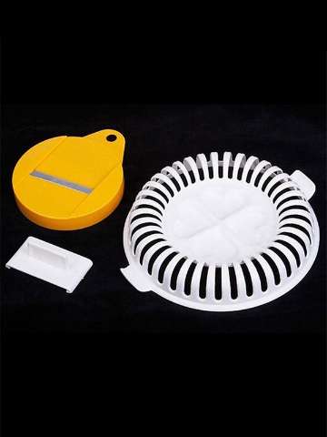 Microwave Oven Baked Potato Chips Potato Cutter Homemade Potato Chips DIY Baking Pan