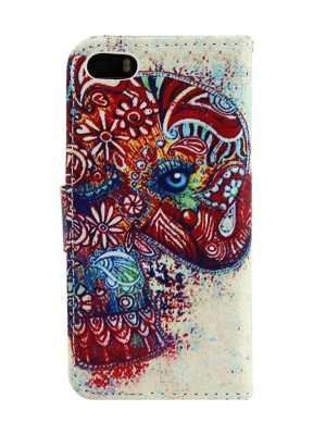 Simple Fashion iPhone 6 Iphone5 Case Flip Cover Phone Holder Colorful Print Wallet Card Holder
