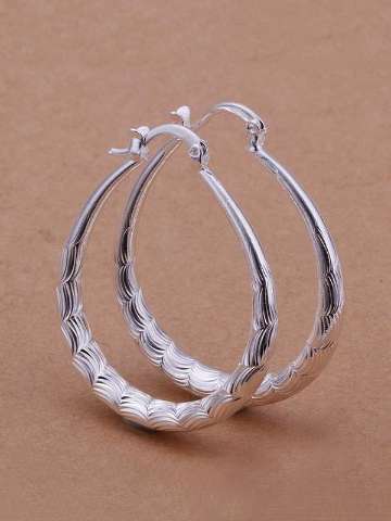 Silver Earring Fine Fashion Silver Plated Zircon Clip Stud Jewelry Earring