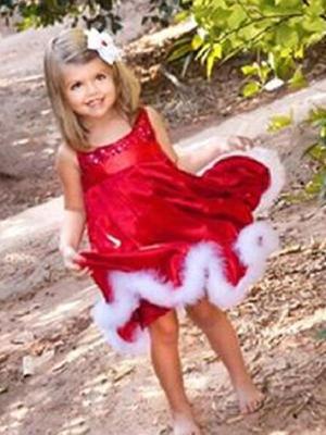 Christmas Dress Baby Girls Dress 2-8T Sequin Dresses Kids Clothes Cotton Children's Clothing Christmas Party Costume