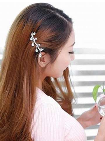 Women's Fashion New Lovely Tassel Drop Shape Hair Clip Headwear Hair Accessories