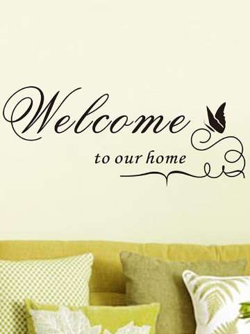 New Quote Removable Vinyl Decal Wall Sticker Welcome To Our Home Home Decor DIY