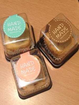 Hand Made Print Sealing Stickers Cupcake Cookies Package Decoration Toothpick stickers Seals Stickes