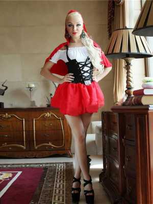 Women Fashion Sexy Maid Costume Cosplay Dress