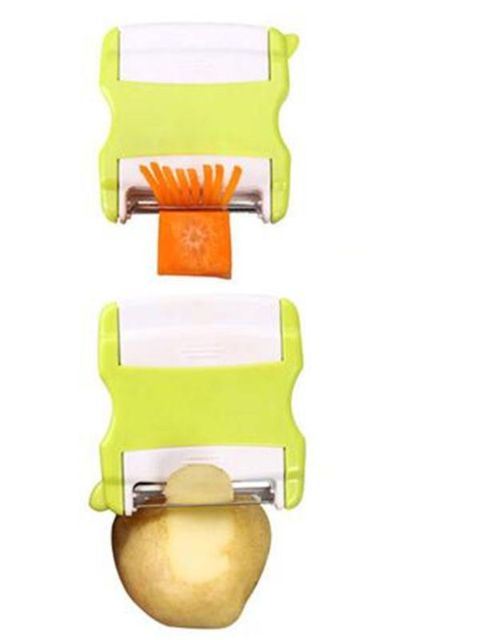 Home Use Practical Kitchen Gadget Scalable Multifunction Fruits Vegetable Double Side Peeler