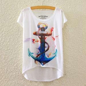 Bust(cm):94cm
Length(cm):Front 56cm Back 66cm  
Size Available :One Size
Item:T Shirt
Material:Cotton Blend