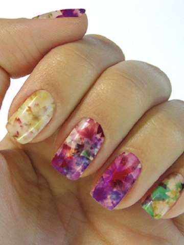 Women's  DIY Painting Fantasy Leaves Nail Art Decals Nails Wraps  Nail Tools Manicure