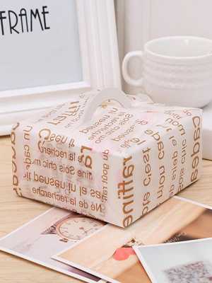 French Print Handmade Wrapper Christmas Birthday Wedding Gift 50 Pcs Oil Paper Present Packaging Wrapping Paper 25*35cm