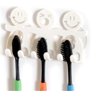 White Bathroom Sets Cute Cartoon Sucker Cute Smiling Face Toothbrush Holder