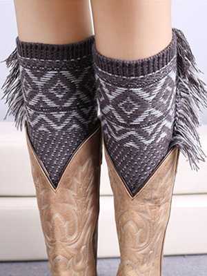 Girl's Japanese Crochet Knitted Boot sockers Leg Warmers Winter Fall Fashion Toppers Cuffs