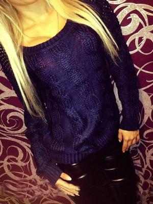 Fall Fashion Women's Backless Bow-knot Long Sleeve Loose Pullover Sweater Knitted Tops Knitwear