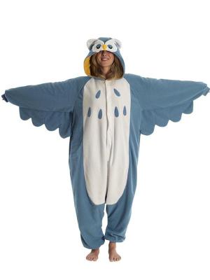 New Unisex Adult Winter Warm Owl Kigurumi Pajamas Anime Cosplay Costume Sleepcoat Sleepwear