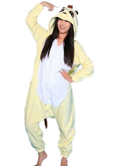 Halloween Party Unisex Adult Winter Warm Meerkat Kigurumi Pajamas Anime Cartoon Cosplay Costume Sleepcoat Sleepwear