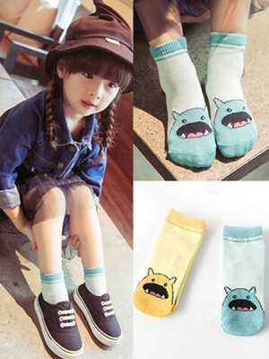 Kid's Cartoon Socks 100% Cotton Thick Winter Socks Cute Breathable Soft Floor Socks