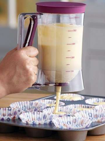 Batter Dispenser Cupcake Pancake Muffin Waffles With Baking Measuring Tool Bakeware