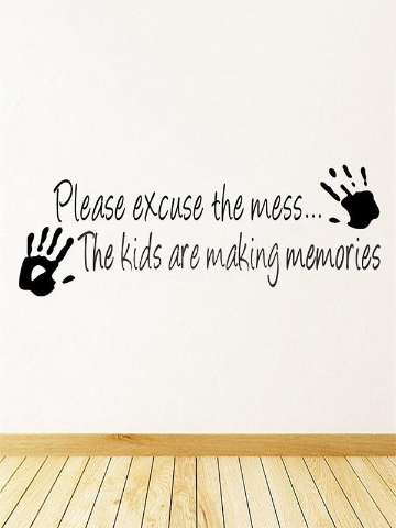 Making Memories Vinyl Wall Sticker Home Decor Creative Quote Wall Decals Kids Room Removable Cartoon Wall Art