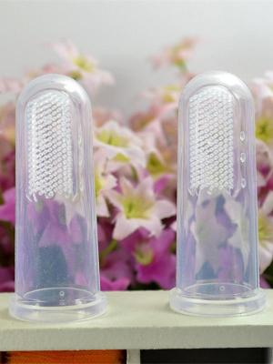 Soft Safe Baby Kids Silicone Finger Toothbrush Gum Brush For Clear Massage