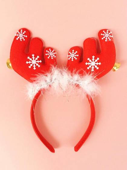 Christmas Celebrations Xmas Antlers With Bells Head Bands Festival Cosplay Decroration Props Girls Headwear