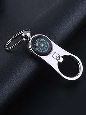 Exquisite Opener Function Compass Keychain Waist Buckle Key Chains Accessories