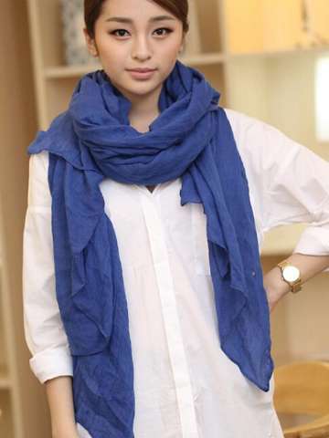 New Women's Autumn Winter Soft Cotton Long Warm Scarves Voile Shawl Beach Towel Sunscreen Fabric